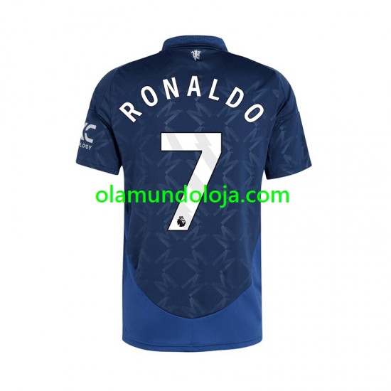 Camisola Manchester United Cristiano Ronaldo 7 Homem Equipamento Segundo 2024-2025 Manga Curta
